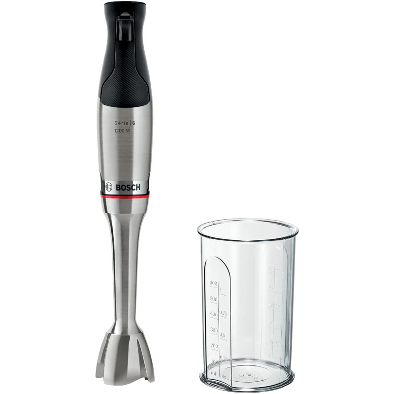 Bosch Serie 6 ErgoMaster MSM6M810 stavmikser 1200 watt, rustfritt stål - Kjøp kjøkkenmaskin hos Bakeren og Kokken