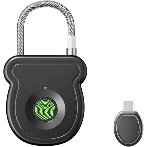 Smart Fingerprint Padlock 2026 - 0.5 Second Unlock - 365 Day Battery Life - USB Emergency Lock - For Gym Lockers and Suitcases - Waterproof and 