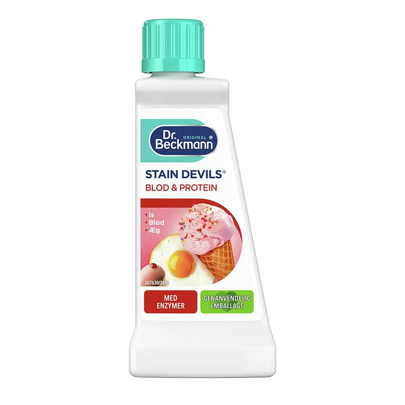 Dr. Beckmann Stain Devils Pletfjerner Blod & Protein 50 ml, Tøj & Bolig, Husholdning, Pletfjerning