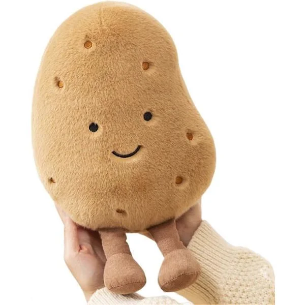 【DENGTU】Large Potato Plush Toy - 24cm Velvet Potato Pillows Fluffy Potato Toys for Boys and Girls