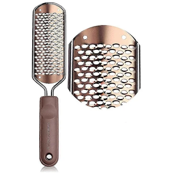 Fodfil til Pedicure Callus Remover - Stor Fodrasp Colossal Fodskrubber Professionel Rustfri Stål Callus Fil til Våde og Tørre Fødder [DB]