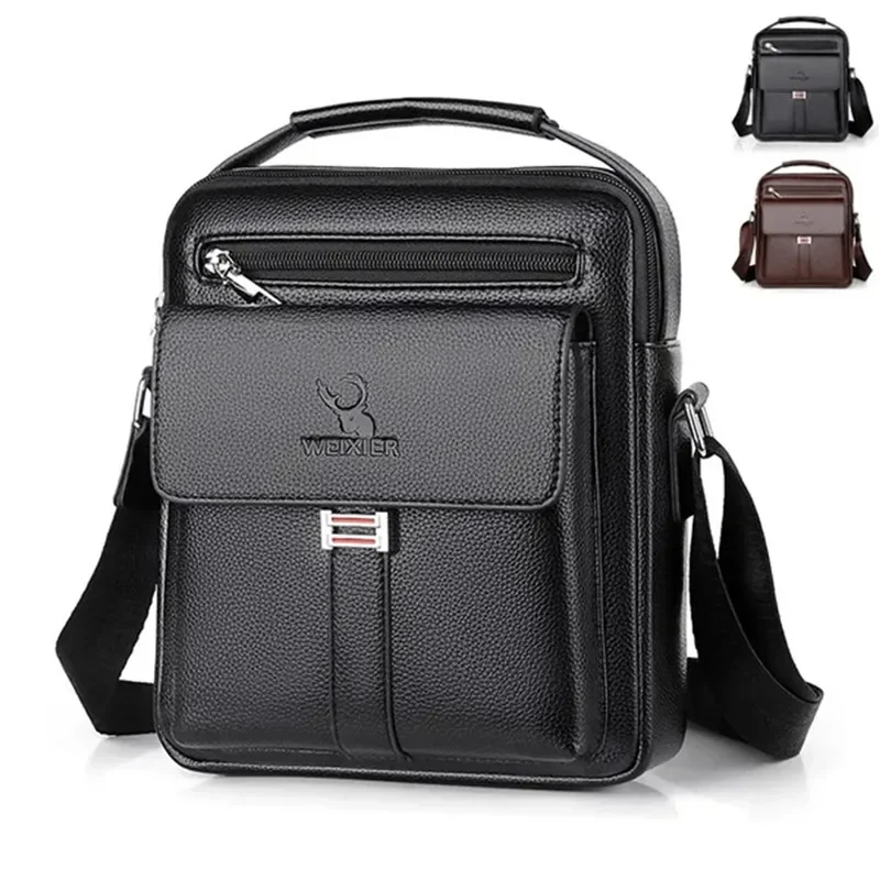 AliExpress - Hommes bandoulière sacs à bandoulière étanche Vintage hommes sacs à main grande capacité en cuir PU sac homme sacs de messager sac fourre