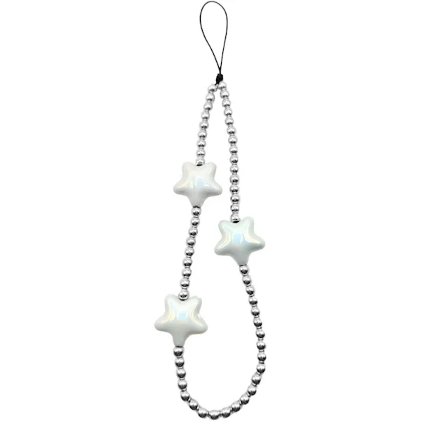 Beaded Phone Charm Colorful Cute Charms Mobile Phone Lanyard Strap Wrist Beads Chain Lightweight Accessory
