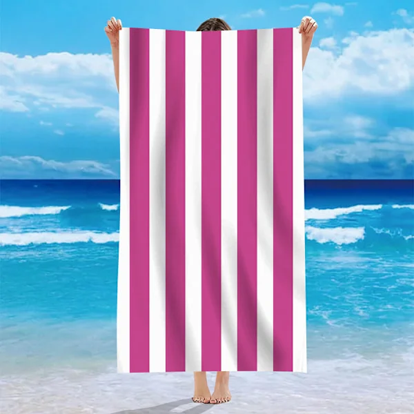Mikrofiber strandhandduk Lättvikt Snabbttorkande Resehandduk Badlakan Simning