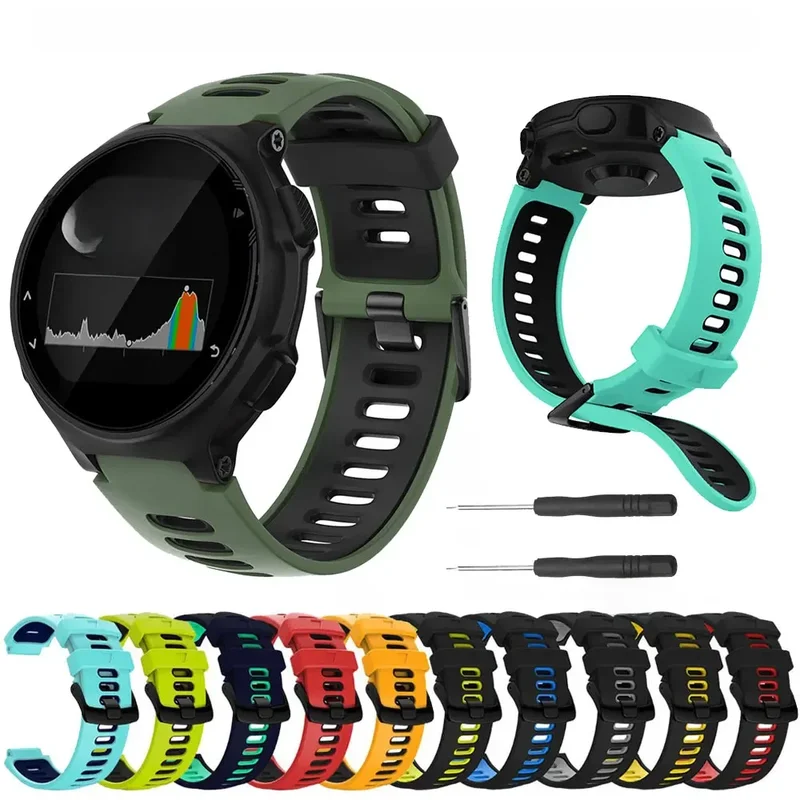 AliExpress - Bracelet de montre pour Garmin Forerunner 735XT, en Silicone, pour montre intelligente Forerunner 735 220 230 235 620 630