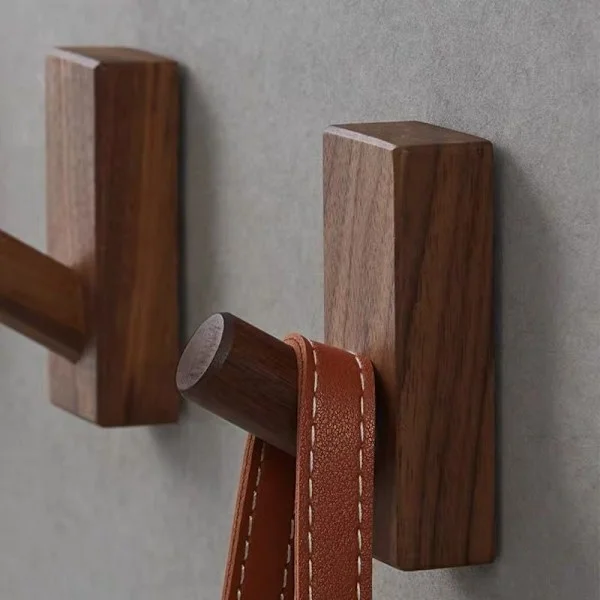 2-piece wooden coat rack, compatible with wall-mounted coat racks