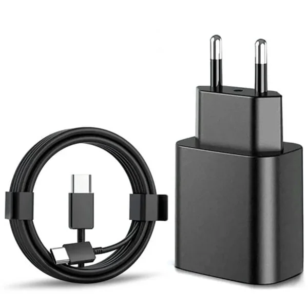 NN 45W hurtiglader kompatibel med Samsung USB-C med 2M kabel 1-pakning hurtiglader veggladeradapter for Galaxy-enheter Svart 1-P
