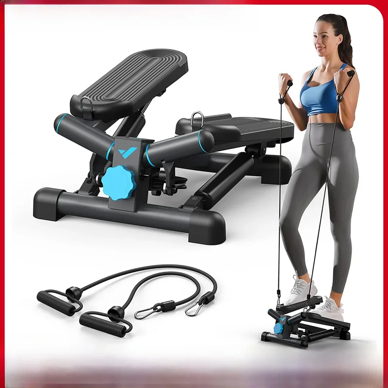 AliExpress - MERACH Stepper 2 en 1 pour la Maison, Mini Stepper Swing Silencieux 150 kg avec Écran LCD, Stepper Fitness avec Cordes de Puissance pour 