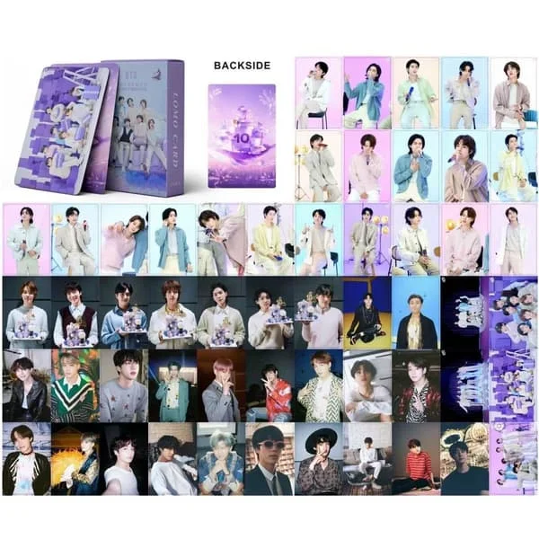 55 kpl Bangtan Boys Lomo-kort BTS-valokuvat Bangtan Boys 2023 FESTA Uusi albumi Bangtan Boys -postikortit Lahja Army-faneille (10-VUOTISJUHLAT)
