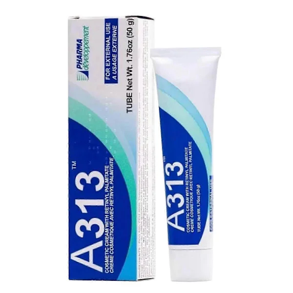1-3X A-313 Vitamin A Retinol Creme - A~313 Retinol Anti-Aging Creme til Ansigt Reducerer Porer & Rynker Behandler Akne & Mørke Pletter (1 stk)