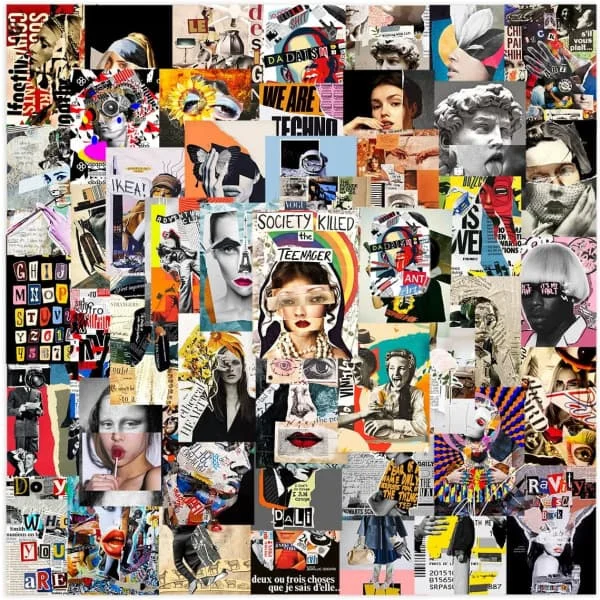 50 stk kjente malerier skulpturer kunst klistremerker, malerier Klistremerker skulpturer Klistremerker vaporwave klistremerker CoolStickers
