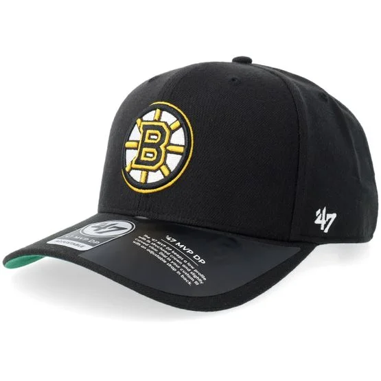 47 Brand - NHL Svart adjustable Caps - Boston Bruins Cold Zone Mvp DP Black/Yellow Adjustable @ Hatstore