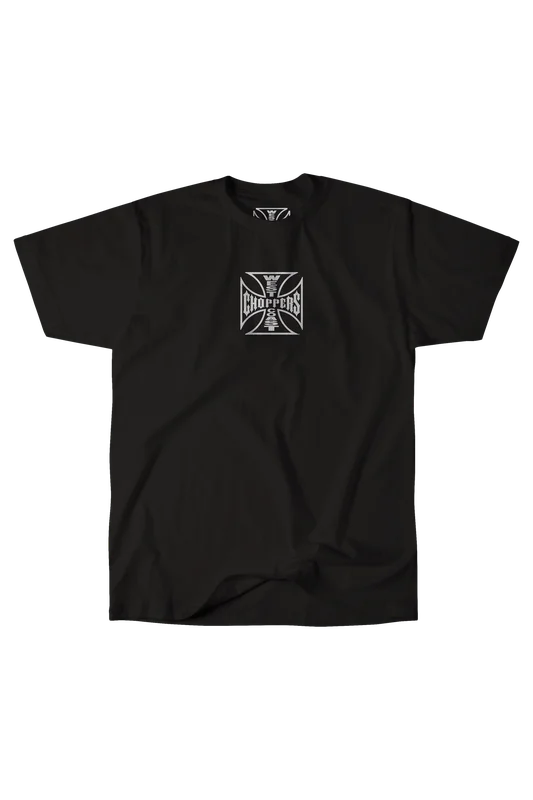 Tricou West Coast Choppers Parts negru/alb 3XL