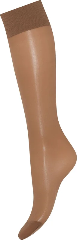 Decoy Kneehigh Silklook 20 Den 2 Pack Caramel Onesize, Tøj & Bolig, Strømper, Knæstrømper