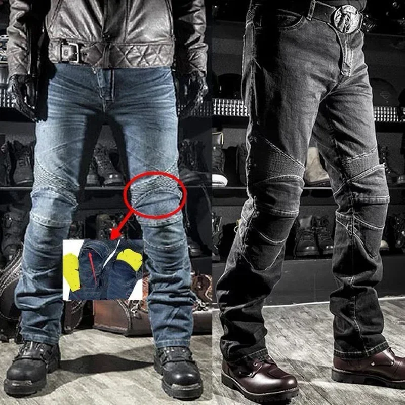 AliExpress - Herren Winter Biker Jeans Motorrad Jeans hose Herren Stretch Original lange Hose Offroad-Schutz hose plus Größe 5xl