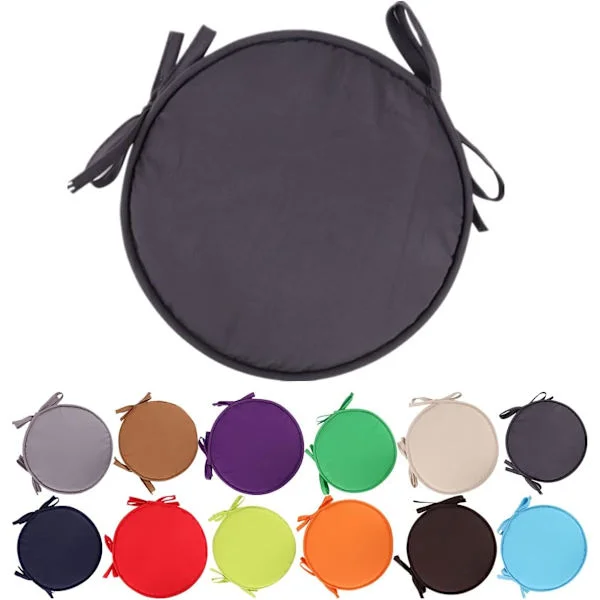 Colorful Indoor/Outdoor Chair Cushions Round Seat Pads Garden Patio Home Pillows - Diameter 30 cm, Patio Furniture Cushion Cover, Round Seat Garden