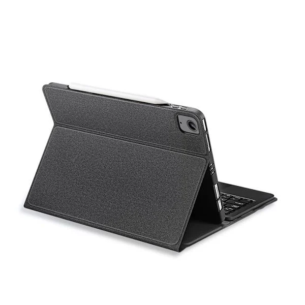 Tangentbord för Nya iPad Pro 12.9 2021/2020/2018, QWERTY Bakgrundsbelyst Trådlöst Bluetooth Tangentbordsfodral för iPad Pro 12.9 tum 5:e/4:e 