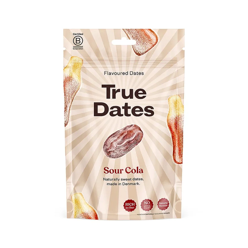 2 for 30 kr., True Dates True Dates Sour Cola Sour Cola, Helse & Madvarer, Tørret Frugt & Nødder, Tørret Frugt