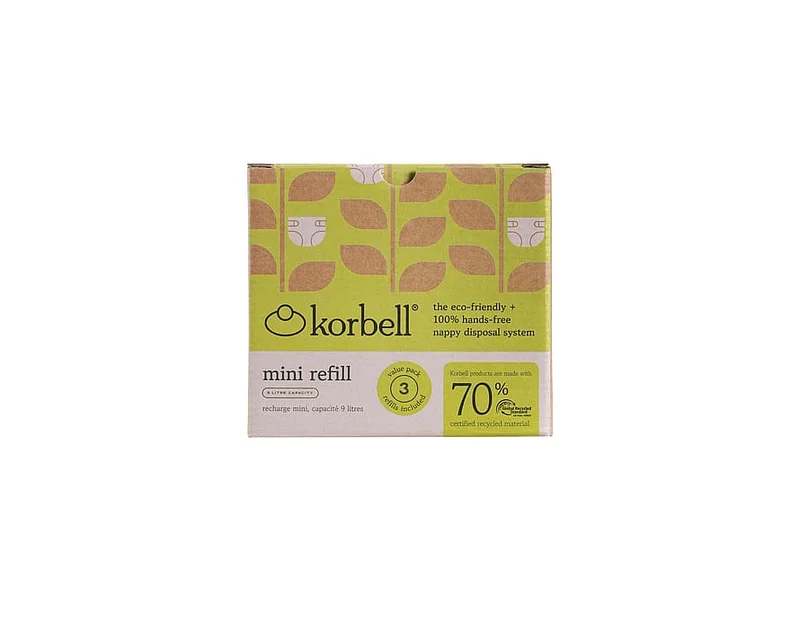Korbell Mini refill 3-Pak, Børn & Forældre, Pusletid, Blespande- Og Poser