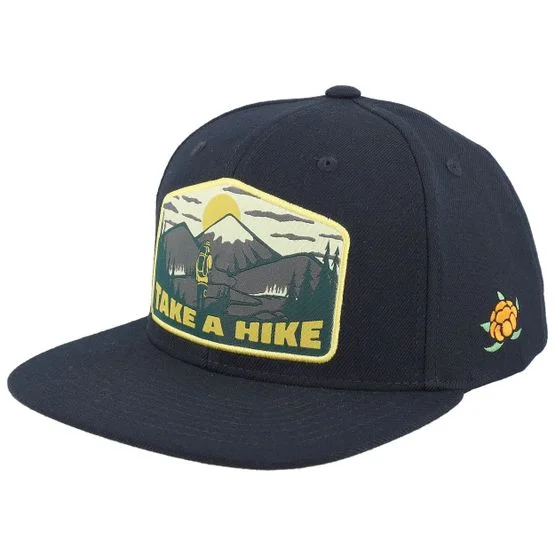 SQRTN - Schwarz Snapback Cap - Hike Cap Black Snapback @ Hatstore, Farbe: Schwarz, Größe: One Size, Material: Baumwolle
