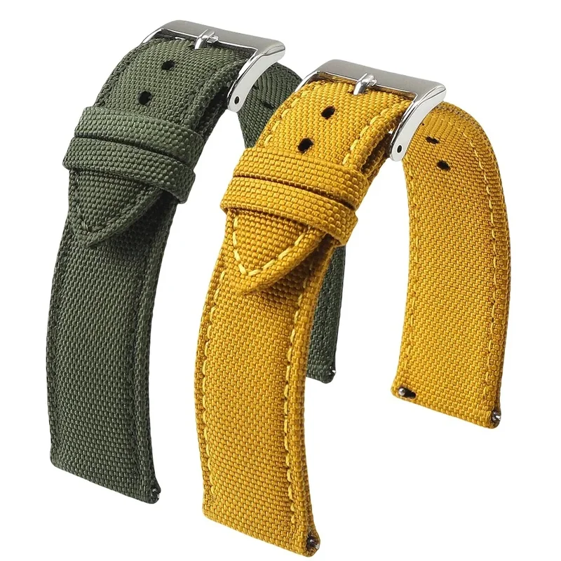 AliExpress - 18mm 19mm 20mm 21mm 22mm 24mm Waterdichte Zeildoek Horlogeband Dubbelzijdig nylon Horlogeband Quick Release Band Sport Riem Voor Mannen