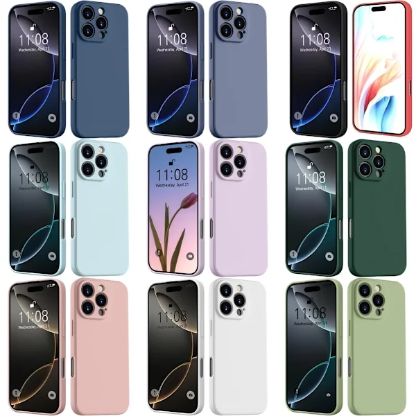 iPhone 16 Pro skal mobilskal fodral TPU / silikon lila -