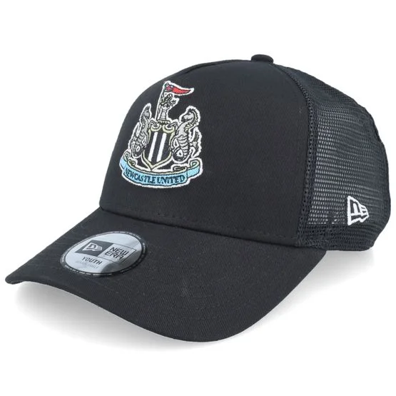 New Era - Football Svart trucker Caps - Kids Newcastle United Newcastle United Core Black A-Frame Trucker @ Hatstore