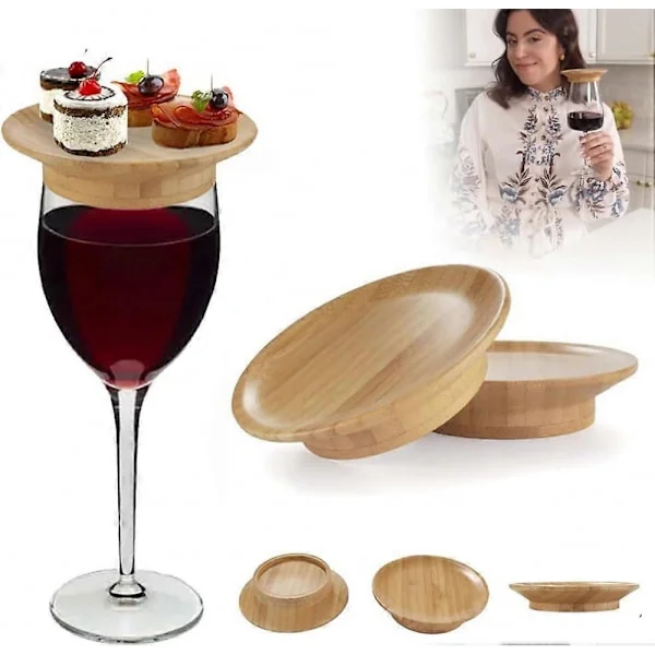 Wine Glass Charcuterie Topper, 2024 New Wine Glass Charcuterie Board Topper, Charcuterie Wine Glass Topper, Bamboo Wine Glass T