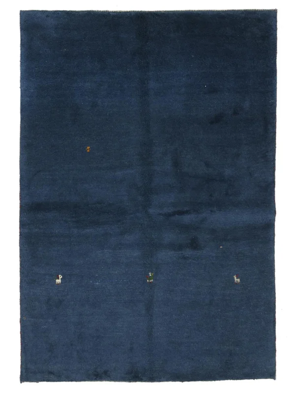 Käsinsolmittu Gabbeh Matot 139X200 Itämainen Villamatto Musta Pieni Matto