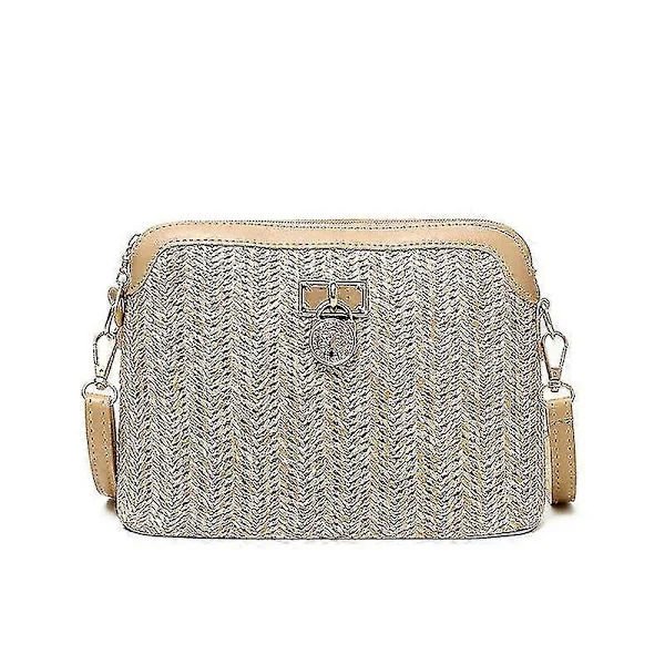 Women's Summer Bag, Straw Bag, Rattan Bag, Handbag, Crossbody, Tote, Beach Bag, Shoulder Bag Brown