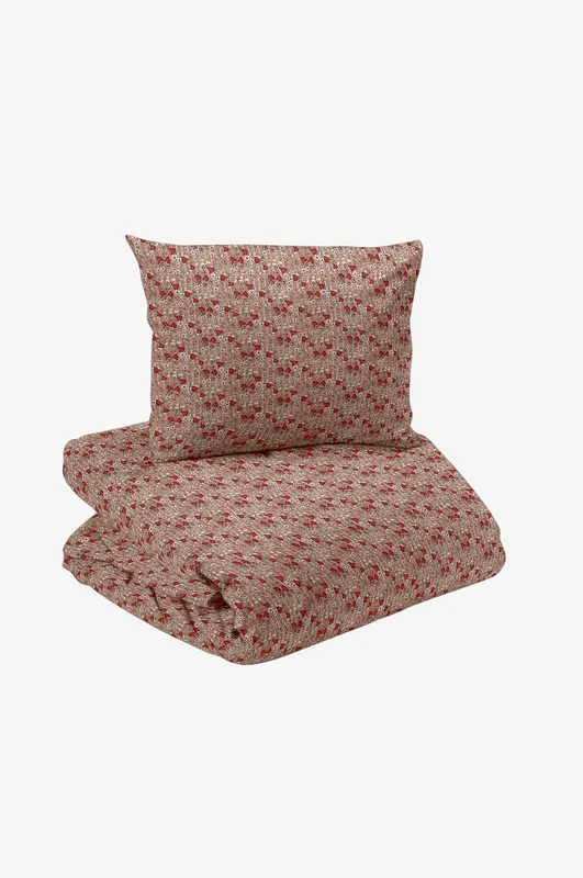 Redlunds - Elvira bäckebölja 2-d bädd - Beige - Påslakanset - 150X210 - Från Homeroom