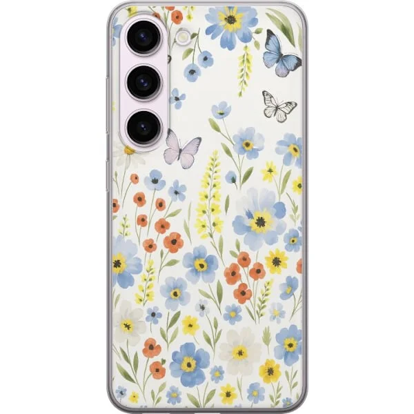 Kompatibelt Mobilskal till Samsung Galaxy S23 Sommarblommor