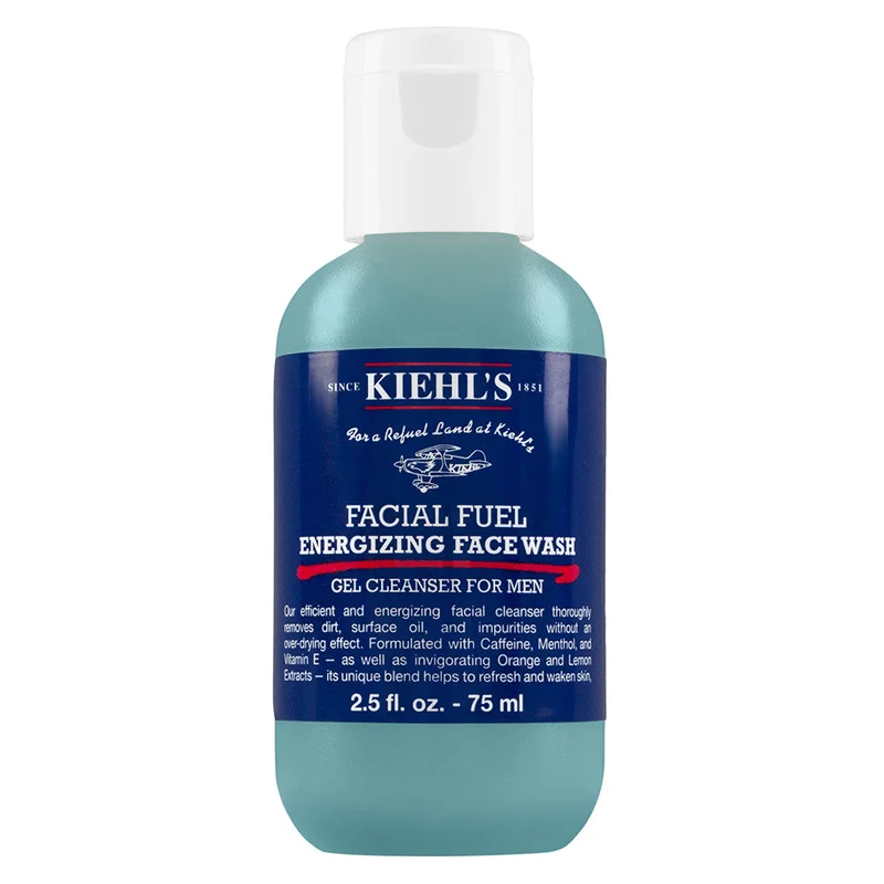 KIEHL'S Men's Facial Fuel Energizing Face Wash 500ml Uomo - Gel detergente viso