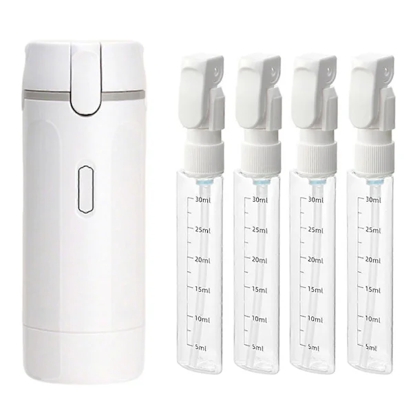 4-in-1 Travel Bottles for Toiletries - Leak-Proof Refillable Toiletries Container for Shampoo, Lotion, Conditioner, Travel Accessories