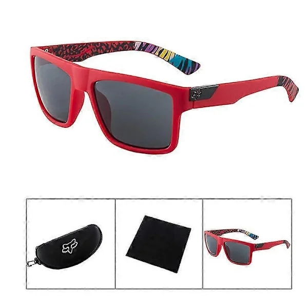 Fox Aurinkolasit Miehille Merkki Design Naiset Ajo Lasit Vintage Retro Aurinkolasit Neliömäiset Silmälasit Uv400 Gafas(65% alennus)_EP28 [DB]