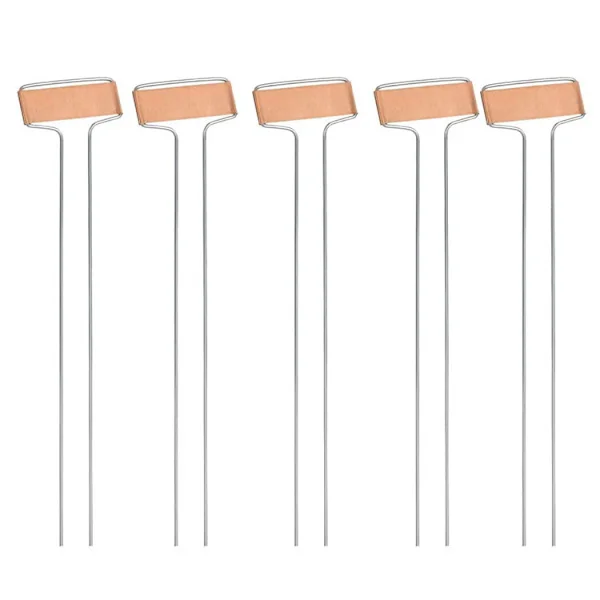 Planteskilte, 10-pak 6,5x25,5cm Metal Kobber Tags Planteskilte Have Blomstertilbehør Planter Tilbehør Klassificering Jord Tags