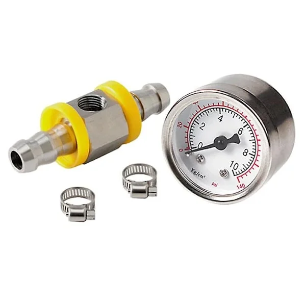 Universell bränsletrycksmätare för sensor 1/8 Npt (140 Psi)