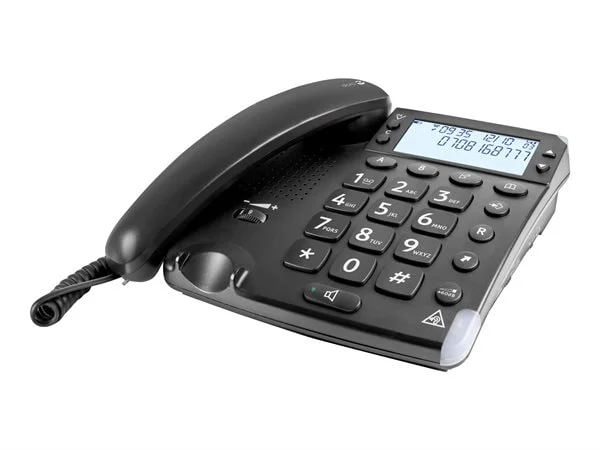 Doro Magna 4000, telefon med store knapper, svart