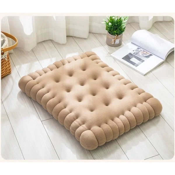 Dyna Tjock Mjuk Elastisk Bekväm Kexform Plysch Stolsdynor Kontor Matsal Soffa Beige 40x45cm