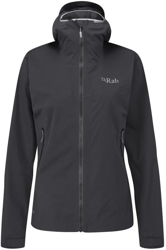 Rab Kinetic 2.0 naisten kuoritakki/softshell-takki, tummanharmaa