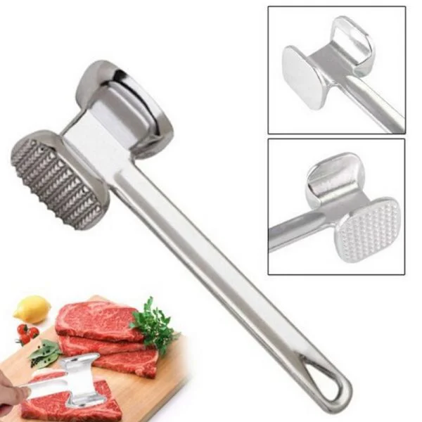 Dubbelsidig trumpet tallkött hammare, biff hammare, biff hammare aluminiumlegering för att göra biff verktyg