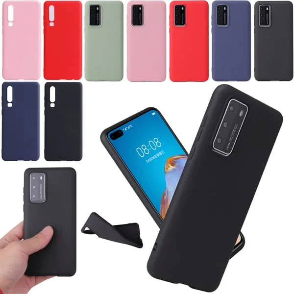 Silikon TPU skal Huawei P30/P20/P40 Pro/lite/E fodral grön -