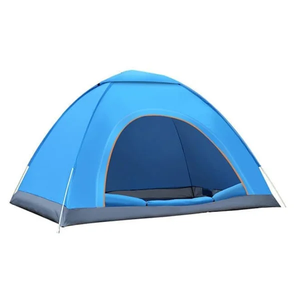 Automatic Camping Tent, Beach Tent, Pop-Up Tent, Wind Shelter - Waterproof, Spacious, Easy Setup - 200×100×110cm Blue