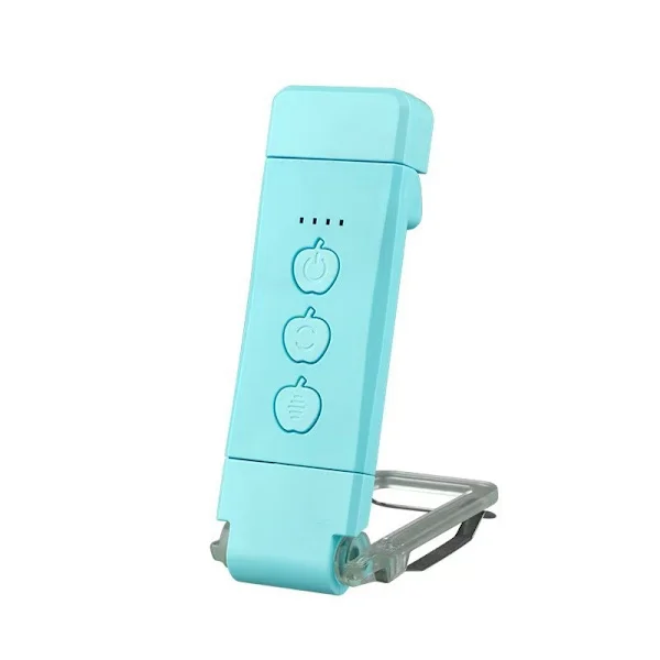 USB-genopladelig læselampe, clip-on læselampe, 3 farver, ideel til at læse i sengen om natten.
