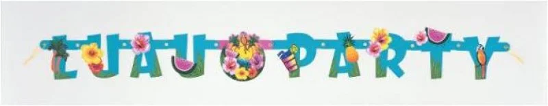 Banderoll blommor / Hawaii formklippt luau party - Hawaii Fest Dekoration - Kalaslagret.se