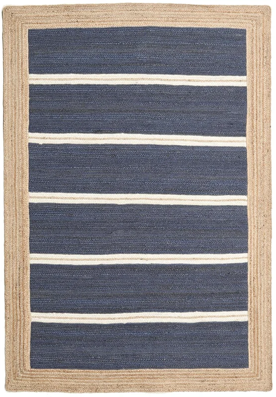 Frida Stripe Indoor/Outdoor Rug 140X200 Small Blue Striped