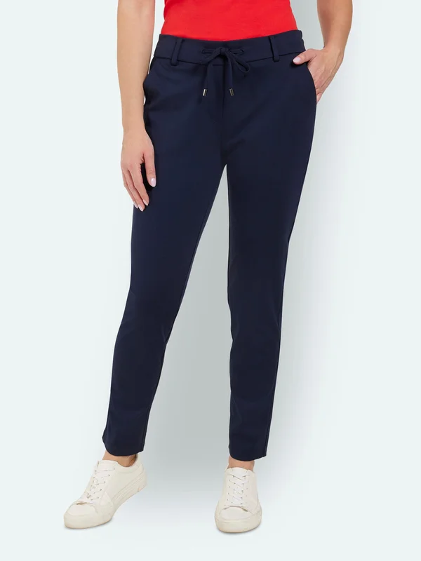 BRANDTEX - Bukser - Navy - Snøre i Taljen
