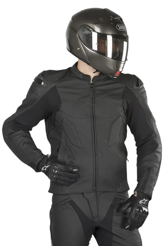 MC-Jacka Skinn Alpinestars Caliber Svart 50