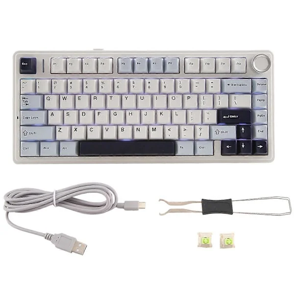 [LCS]AULA F75 80 Mekaniskt tangentbord Hot-Swap Trådlöst tangentbord Bluetooth Trådlöst PBT Gaming Tangentbord