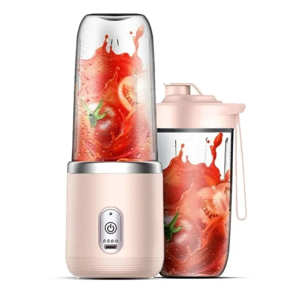 Kannettava smoothie-blenderi, 400ml, pinkki
